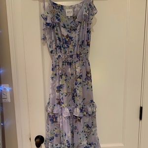 MISA Inae Dress Periwinkle Floral